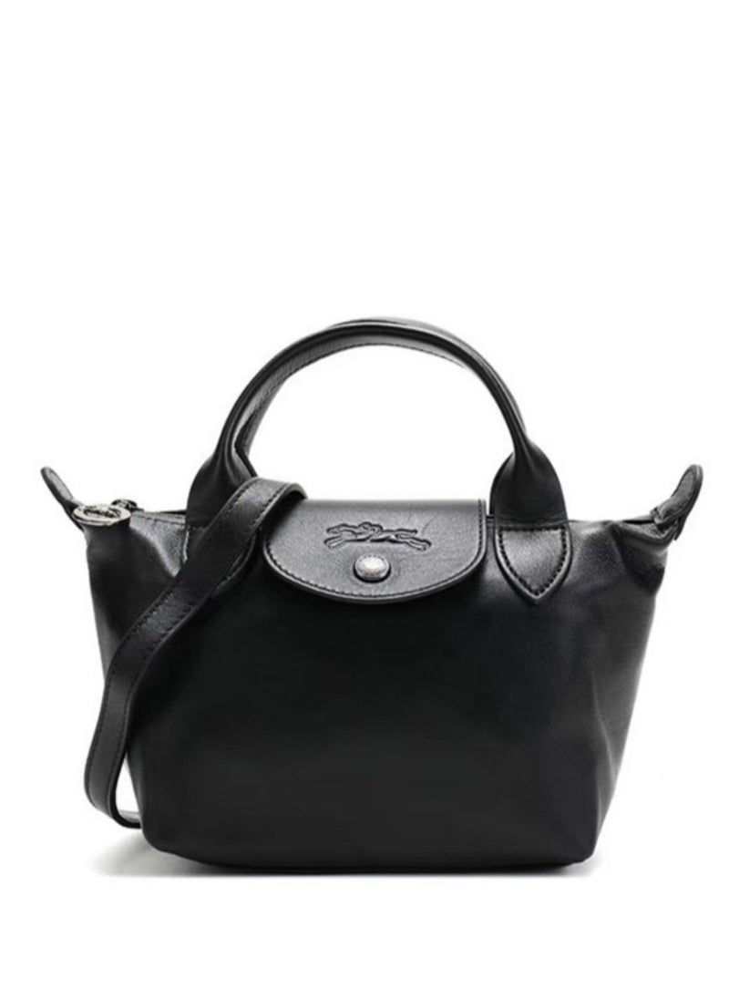 Longchamp - Lambskin mini versatile dumpling bag - Image 1