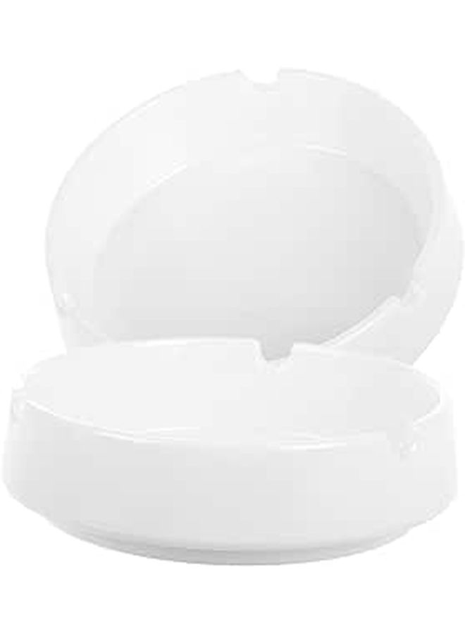 2pcs Break Resistant Plastic Ashtrays For Outdoor Indoor Use Elegant Home Decor Large Capacity For Smokers Patio Balcony Office - Image 1