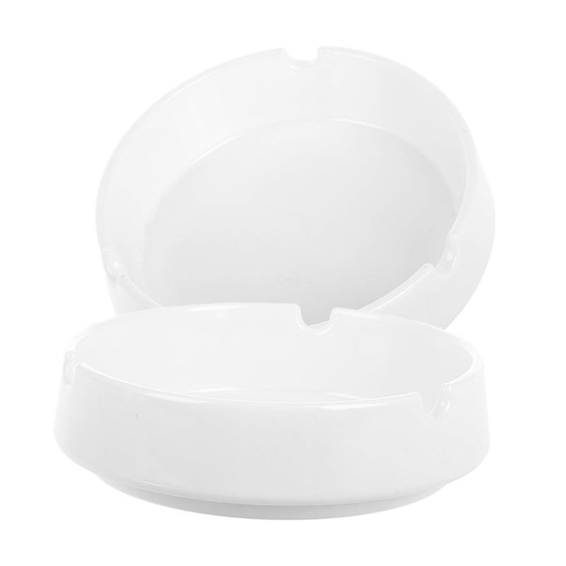 2pcs Break Resistant Plastic Ashtrays For Outdoor Indoor Use Elegant Home Decor Large Capacity For Smokers Patio Balcony Office - Image 2