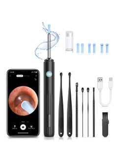 Medcursor Ear Wax Removal, Ear Wax Removal Tool Camera with 1080P HD, Ear Cleaner with 6 LED Lights and 6 Soft Ear Scoops for iOS & Android
