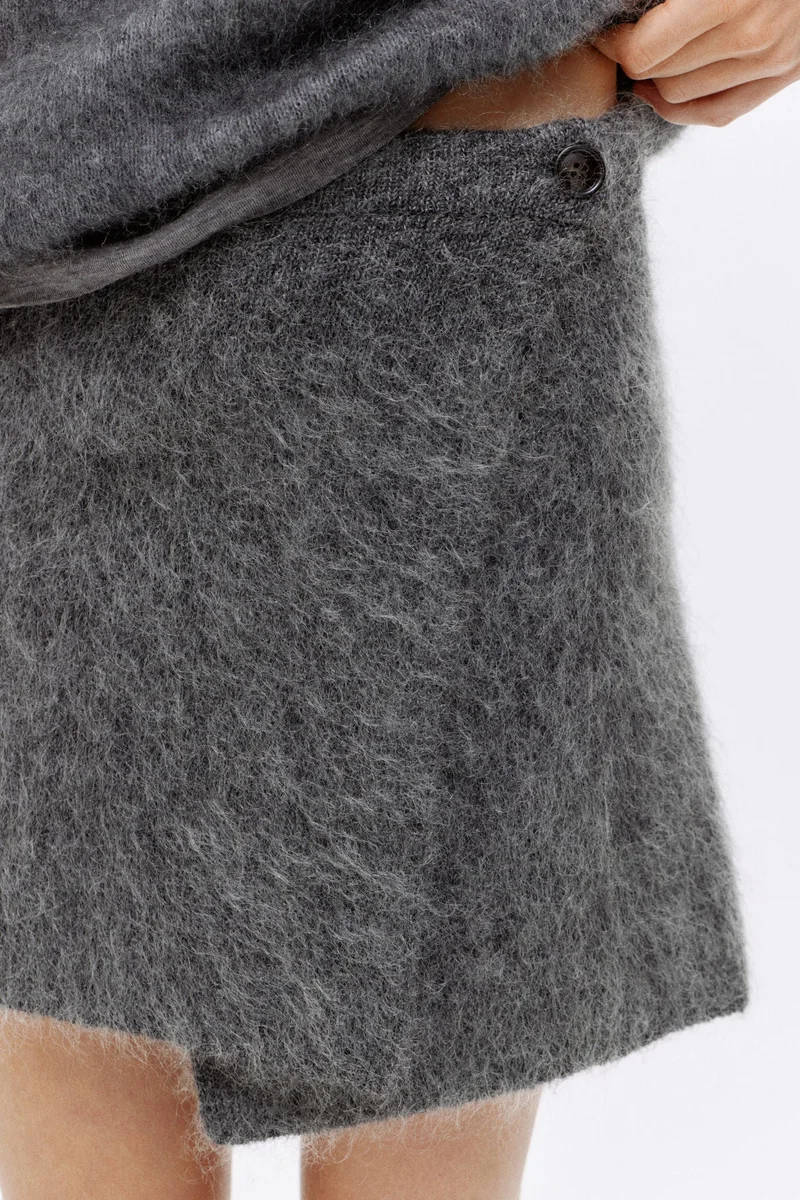 H&M Mohair-blend mini skirt