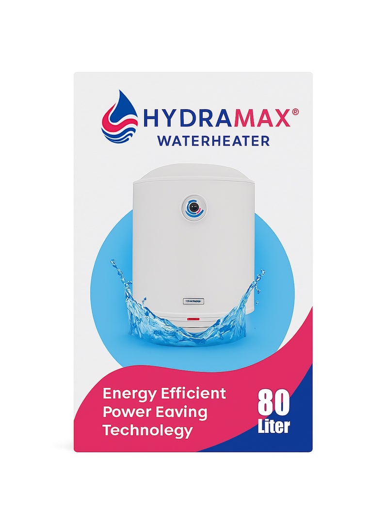 هايدراماكس سخان مياه هايدرا ماكس 80 لترًا أفقيًا - Image 1
