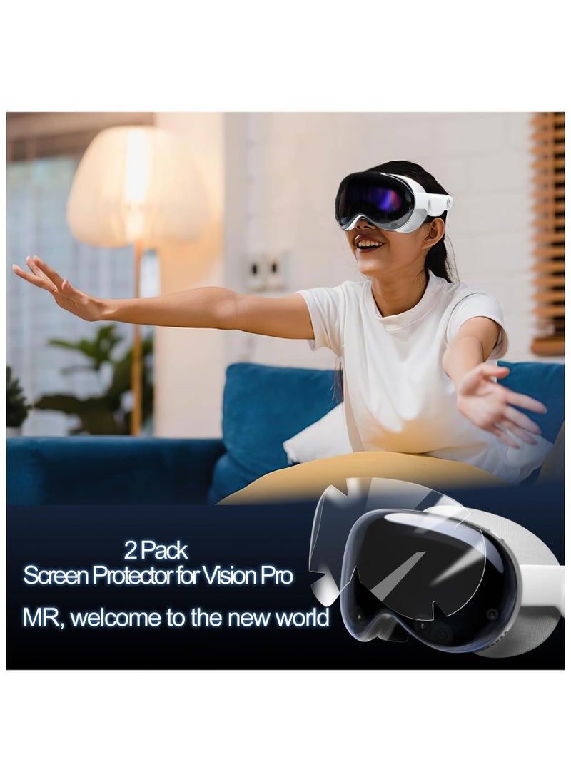 SYOSI - 5 Pack Screen Protector for Vision Pro, TPU Hydrogel Screen Protective, 3D Flexible Curved Full Coverage Edge Protection, HD Clear Bubble Free Screen Protective for Apple Vision Pro - Image 1