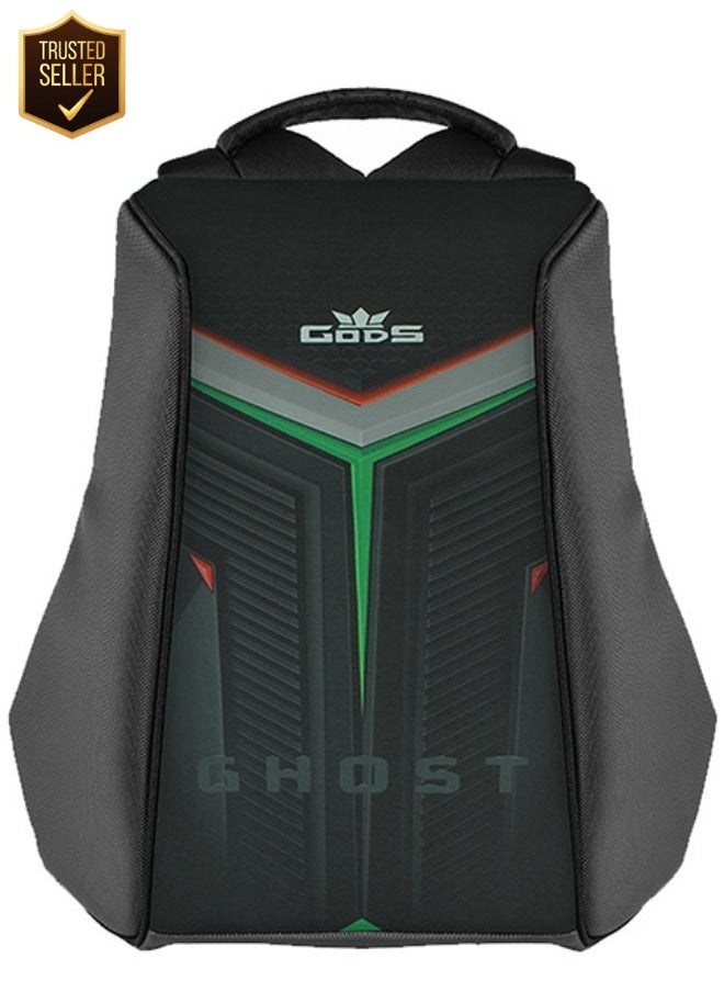 GODS - GHOST Laptop Bag - 25L Anti-Theft Tech Backpack | Quick Access Multi-Pockets 15.6-inch Premium Travel Backpack for Men and Women | College, Office, Luggage-Friendly | Black - Image 1