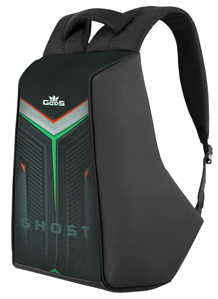 GODS - GHOST Laptop Bag - 25L Anti-Theft Tech Backpack | Quick Access Multi-Pockets 15.6-inch Premium Travel Backpack for Men and Women | College, Office, Luggage-Friendly | Black - Image 1