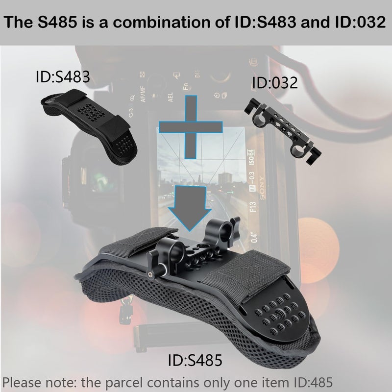 NICEYRIG Steady Shoulder Mount/Shoulder Pad for Video Camcorder Camera DV/DC 15mm Rod Rail Support System DSLR Rig (15mm Railblock) - Image 5