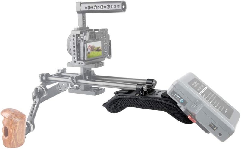 NICEYRIG Steady Shoulder Mount/Shoulder Pad for Video Camcorder Camera DV/DC 15mm Rod Rail Support System DSLR Rig (15mm Railblock) - Image 4