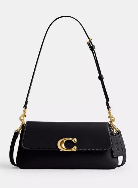 Coach Jet Shoulder Bag, Women's Cross-Body Bag, Women's Hand Bag, Women's Travel Bag, 25cm-Black