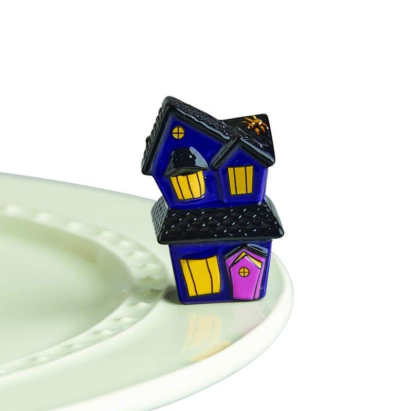 nf nora fleming Nora Fleming Spooky Spaces  HandPainted Ceramic Halloween Decor  Fall Minis for The Home and Office 