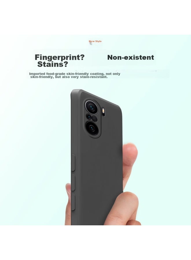 Keklle غطاء هاتف Keklle لهاتف Redmi K40، غطاء واقي لهاتف Redmi K40 Pro، حماية كاملة للعدسة، غطاء سيليكون، شعور مثل الجلد، مضاد للصدمات، رقيق للغاية، رمادي لافندر - Image 5