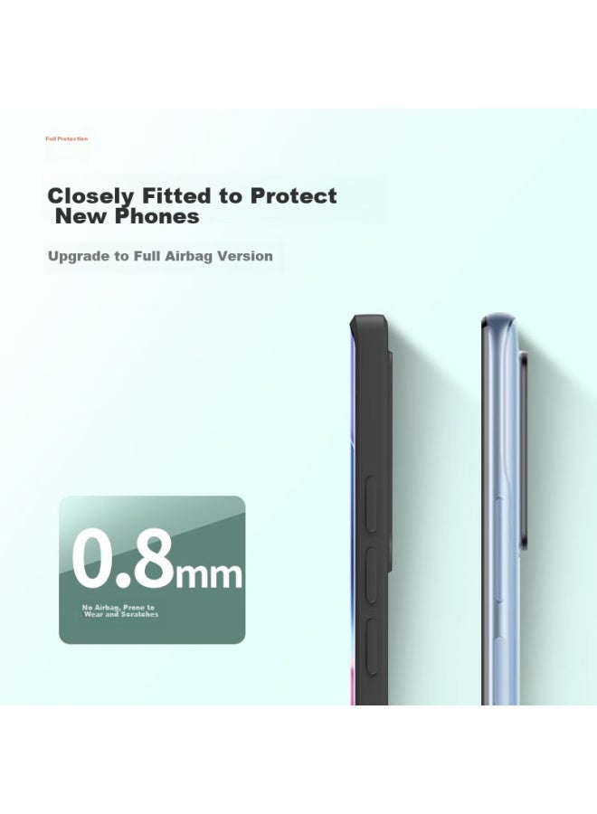 Keklle غطاء هاتف Keklle لهاتف Redmi K40، غطاء واقي لهاتف Redmi K40 Pro، حماية كاملة للعدسة، غطاء سيليكون، شعور مثل الجلد، مضاد للصدمات، رقيق للغاية، رمادي لافندر - Image 3