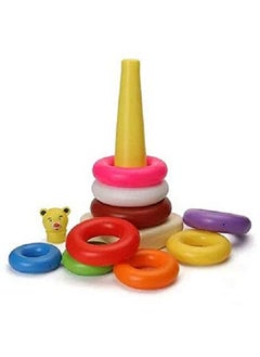Nabhya Nabhya Rings Stacking Rings Educational Pre School (Multicolor) (Combo of Rack N Stack and Jumbo Ring)  - Image 2