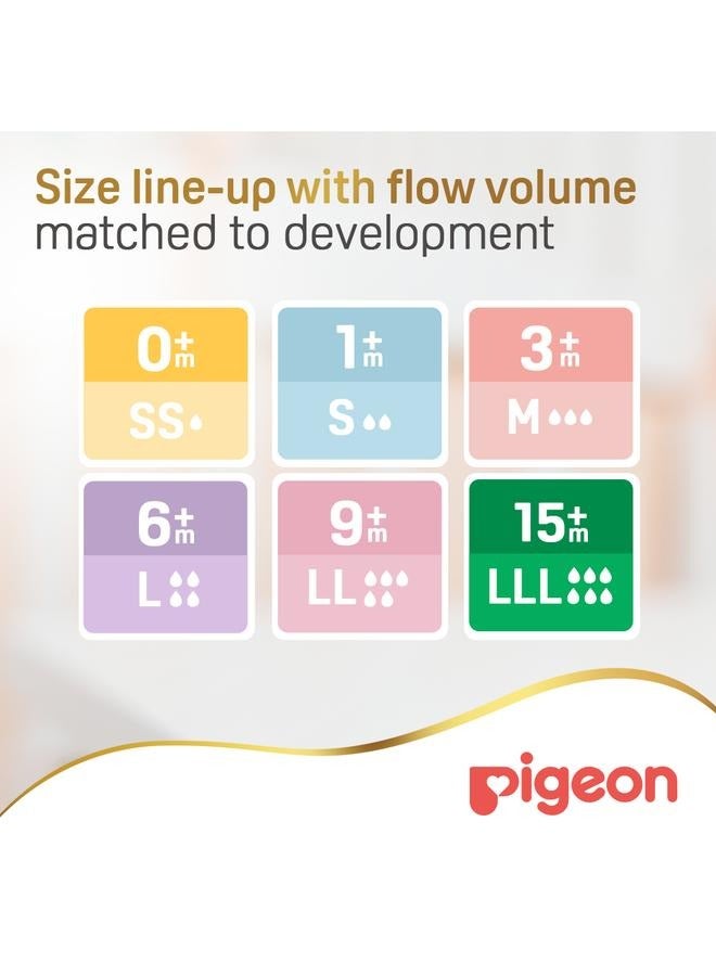 pigeon Softouch Wide Neck Nipples 2pcs blister pack - S - Image 5