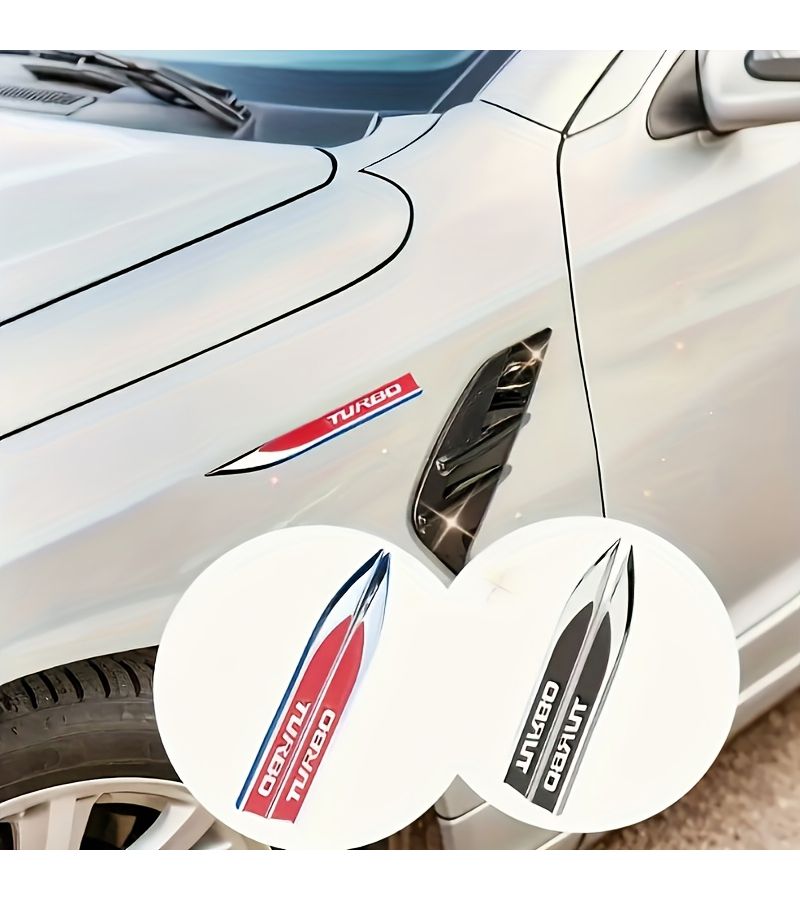 3D Metal Car Side Fender Sticker Badge Emblem Pair GLI Red Strong Adhesive Backing for Sedan Sports Car SUV Vehicle Decoration Modification Accessories - Image 4