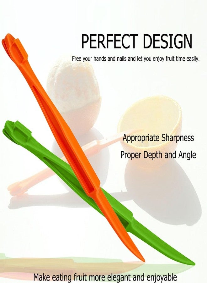 Ralleyfun Orange Peeler Tools Citrus Peel Cutter Easy Fruit Vegetable Slicer Lemon Opener Remover Fruit Tool Kitchen Utensils Gadgets (2PCS Orange) - Image 2