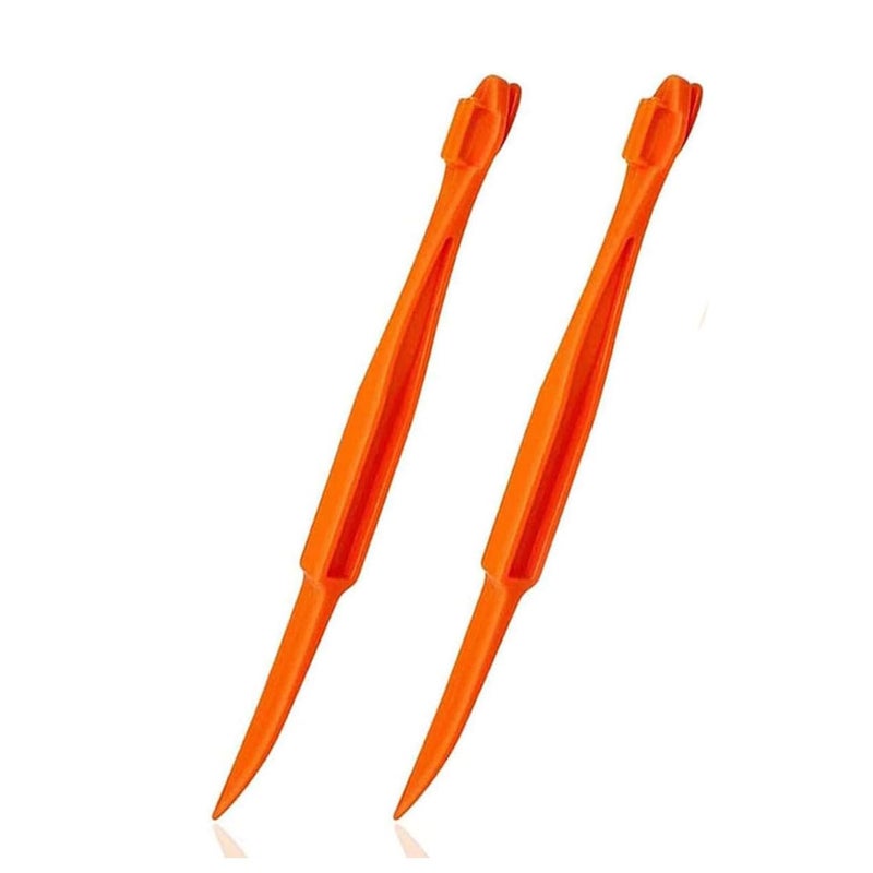 Ralleyfun Orange Peeler Tools Citrus Peel Cutter Easy Fruit Vegetable Slicer Lemon Opener Remover Fruit Tool Kitchen Utensils Gadgets (2PCS Orange) - Image 1