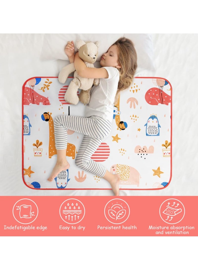 SYOSI Potty Training Bed Pads Bed Protector  Bed Wetting Mattress Protector Bed Wetting Sheets Mats Absorb Water Pads Toddler Sheet Protector Toilet Training for Kids for Single Toddler Bed 70 x 90CM - Image 2