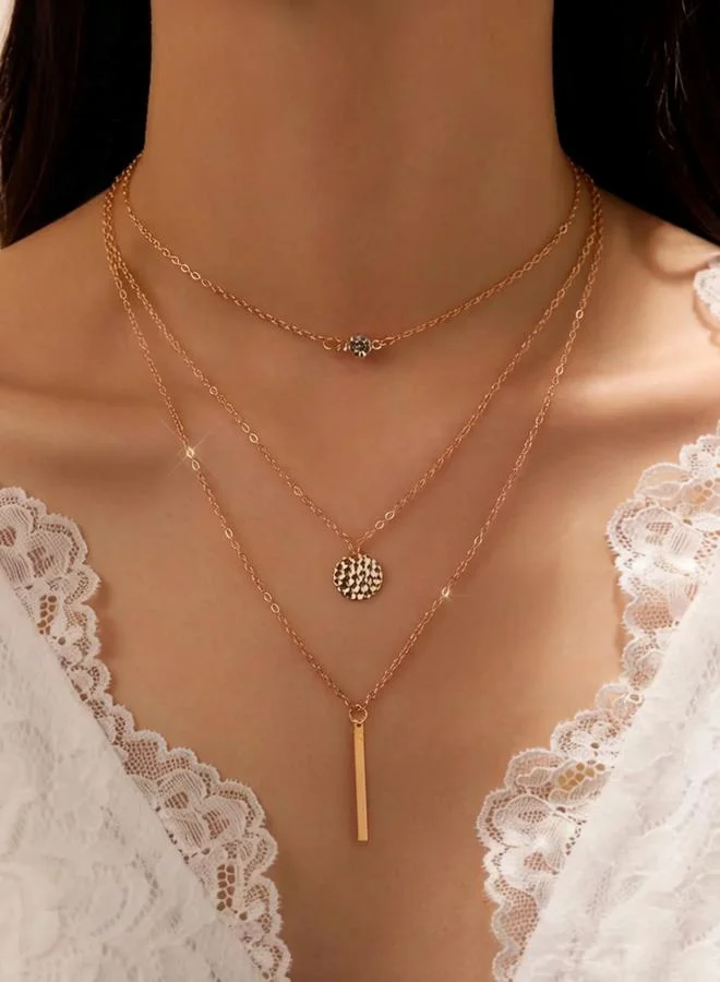 Take Two Bar Pendant Layered Necklace