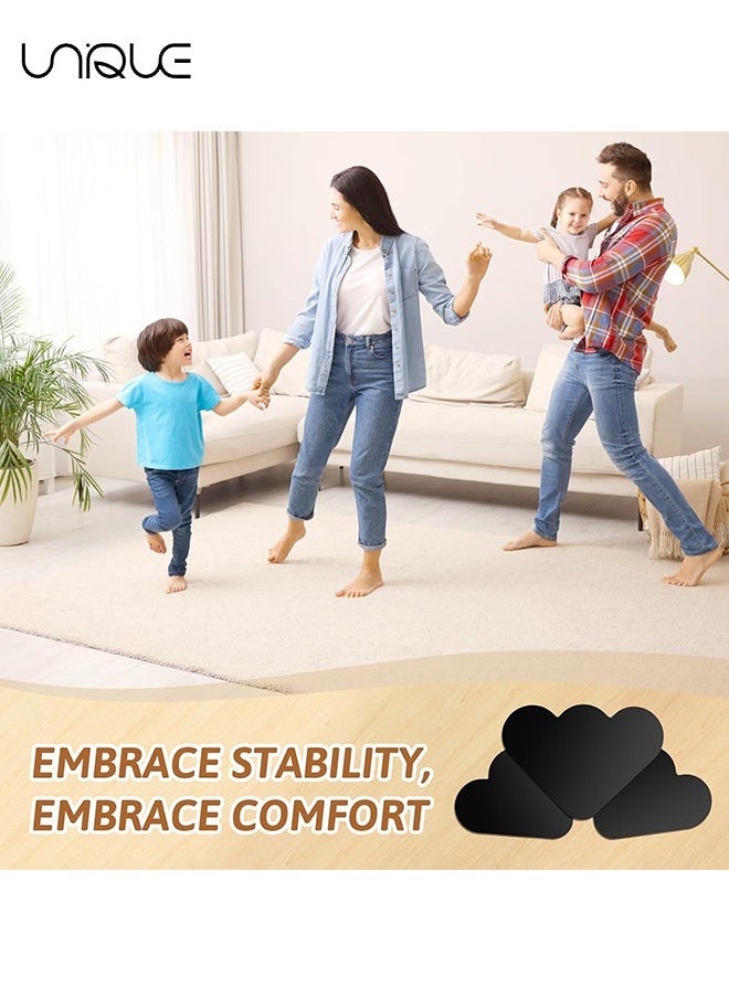 Unique - 12PCS Cloud Rug Pads Tape Stickers, Non Slip Washable Rug Tape Grip Carpet Corner, Dual Sided Non-Slip Rug Tape Sticker Area Rug Pad for Indoor Hardwood Floor and Tiles - Image 1