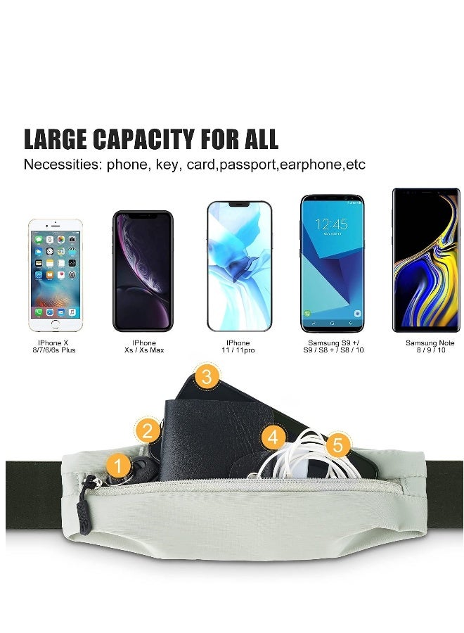 Running Waist Pack, Running Belt, Water Resistant Waist Belt, Exercise Runner Belt, Flip Running Belt for Men Women, Adjustable Pack, for Travelling, Fitness, Hiking, Cycling - Image 3