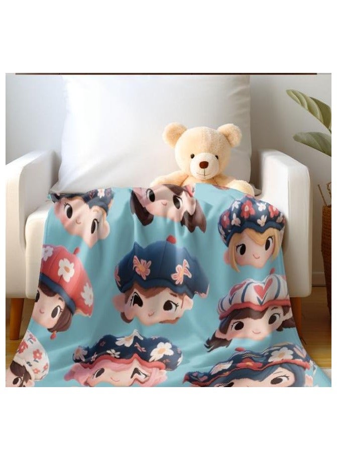 عام بطانية رقيقة من الفانيلا الكرتونية للأطفال أو الطلاب (دافئة ومريحة ومناسبة للنوم والألعاب) 100 سم * 150 سم - 917 - Image 4