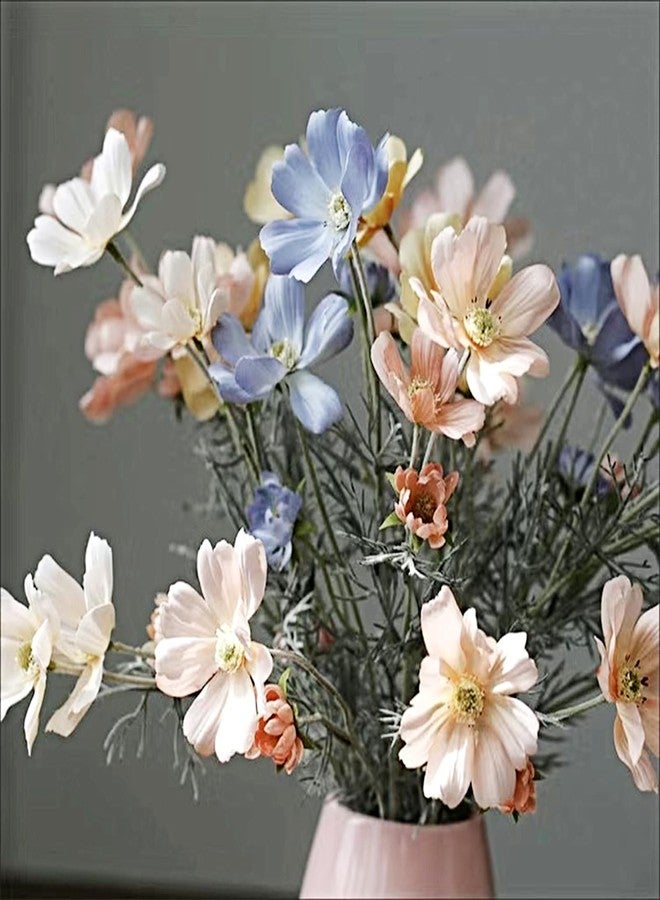 Giftmeet Artificial Flowers Calliopsis Silk Flower Arrangements, 4 Bunches Long Stem Cosmos Plastic Flowers for Vase, 23.6 Inch Wildflowers Artificial Flowers Bulk for Decor, Wedding Centerpieces (Champagne) - Image 4