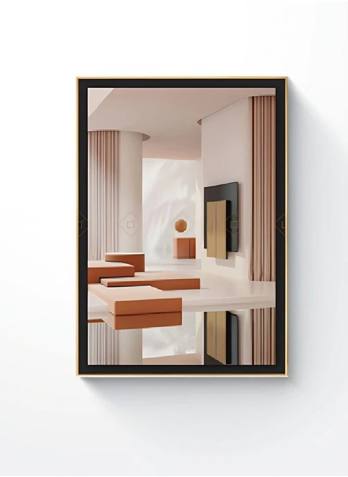 Neo Front Modern Flat Inkjet Print in Aluminum Frame  LTD-22060013  - Image 1