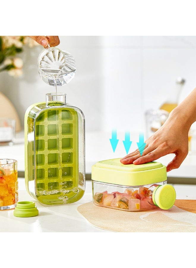Betaoby Portable Ice Ball Maker Kettle Creative Ice Cube Mold Kitchen Gadgets Ice Hockey Lattice Making Tool Kettle With Straw and Shoulder Strap for Travel/Kitchen - Image 1