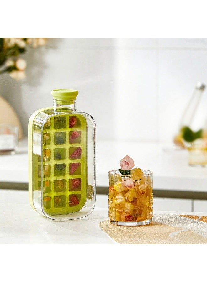 Betaoby Portable Ice Ball Maker Kettle Creative Ice Cube Mold Kitchen Gadgets Ice Hockey Lattice Making Tool Kettle With Straw and Shoulder Strap for Travel/Kitchen - Image 3