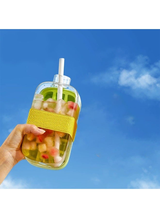 Betaoby Portable Ice Ball Maker Kettle Creative Ice Cube Mold Kitchen Gadgets Ice Hockey Lattice Making Tool Kettle With Straw and Shoulder Strap for Travel/Kitchen - Image 4