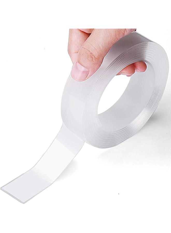 promass Multipurpose Double Sided Mounting Tape - Washable Traceless Clear Adhesive Tape - Household & Industrial Gel Grip Tape 6.56 FT - Image 1