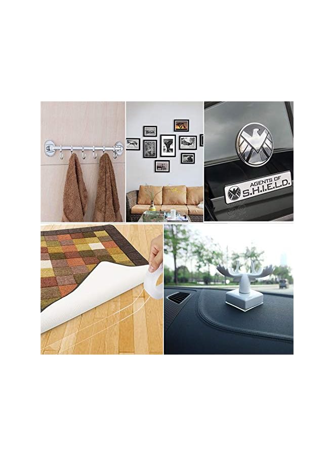 promass Multipurpose Double Sided Mounting Tape - Washable Traceless Clear Adhesive Tape - Household & Industrial Gel Grip Tape 6.56 FT - Image 5