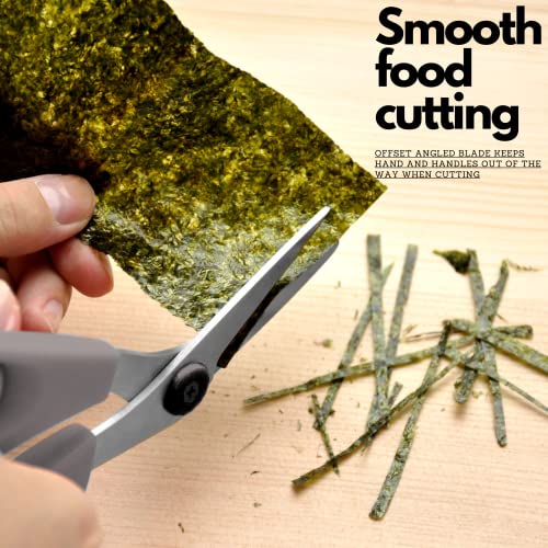 CANARY Japanese Kitchen Shears with Cutter 7.5" Offset Angled Blade, Made in JAPAN, Dishwasher Safe Come Apart Blade, All-Purpose Detachable Kitchen Scissors, Rust Proof Japanese Stainless Steel, Gray - Image 3