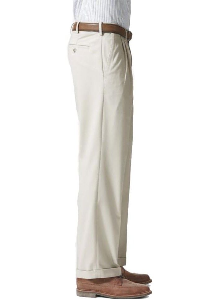 DOCKERS Dockers Men's Relaxed Fit Comfort Khaki Pants - Pleated Size 38W x 30L  - Image 2