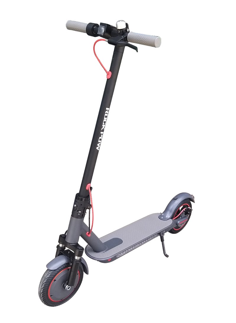 Rock Pow Electric Scooter, 350W Motor, 50 KM Range & 35KM/H, 10-inch inflation Rubber Tires Electric Scooter Adults, Foldable Commuting E Scooter with Cruise Control, Rear DISC brake System & Shock Absorption  - Image 1