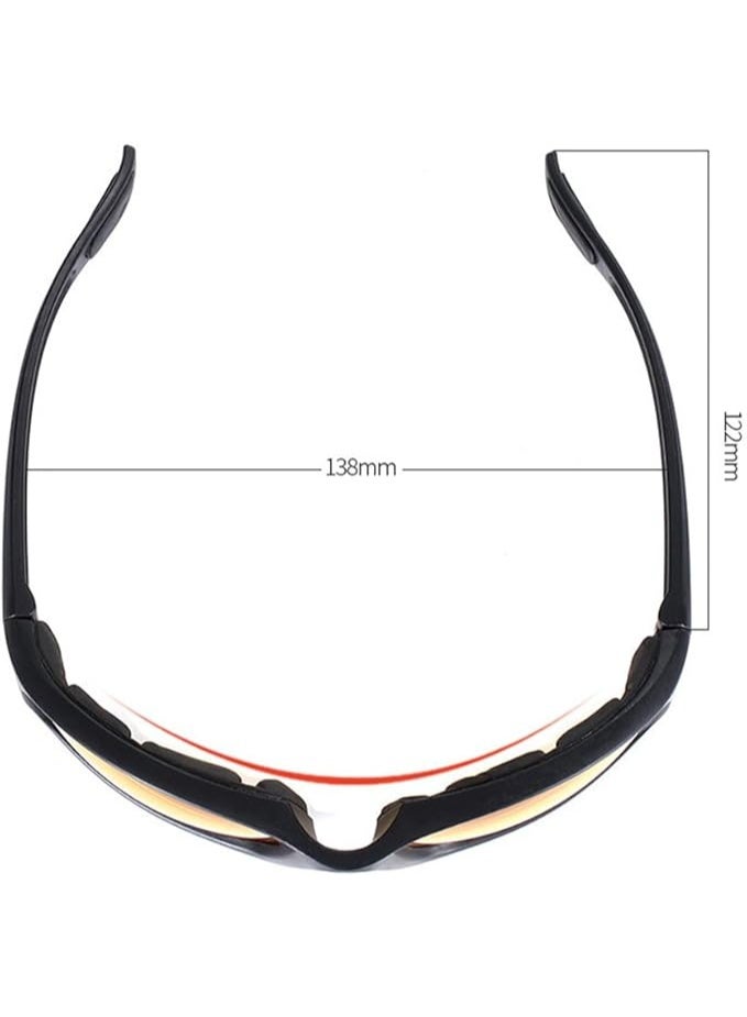 My souq store :Professional Motorcycle Windproof & Dustproof Safety Glasses | UV400 Mirror Coated Lenses - Comfort Sports Design for Ultimate Eye Protection - Image 2