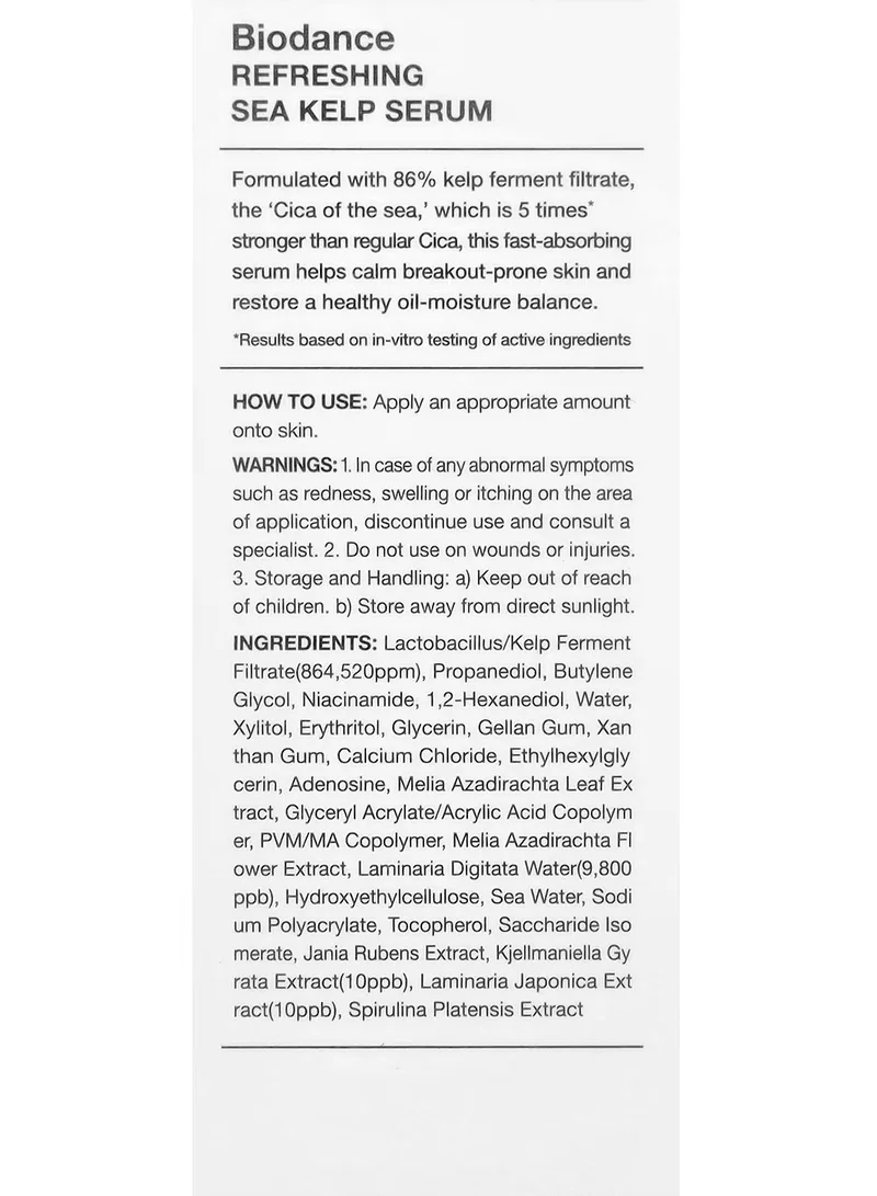 BIODANCE Refreshing Sea Kelp Serum, 1.01 fl oz (30 ml)