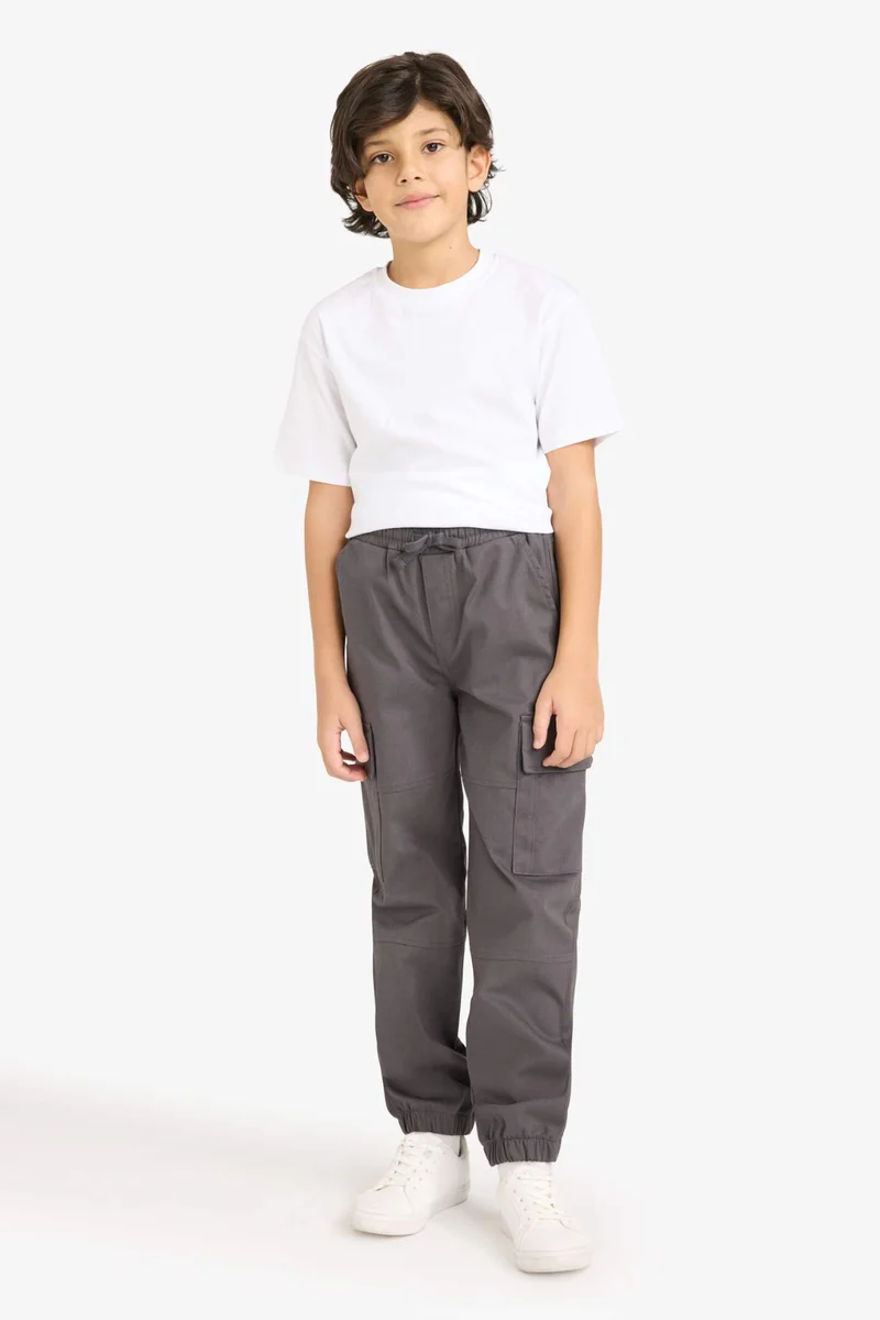 ديفاكتو Boy Cargo Jogger Gabardine Trousers