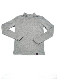 Bashayer Light grey winter blouse with high neck  - Image 1
