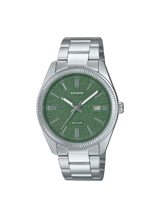 CASIO Men's Stainless Steel Analog Watch MTP-1302DA-3AVDF - 38.5 mm
