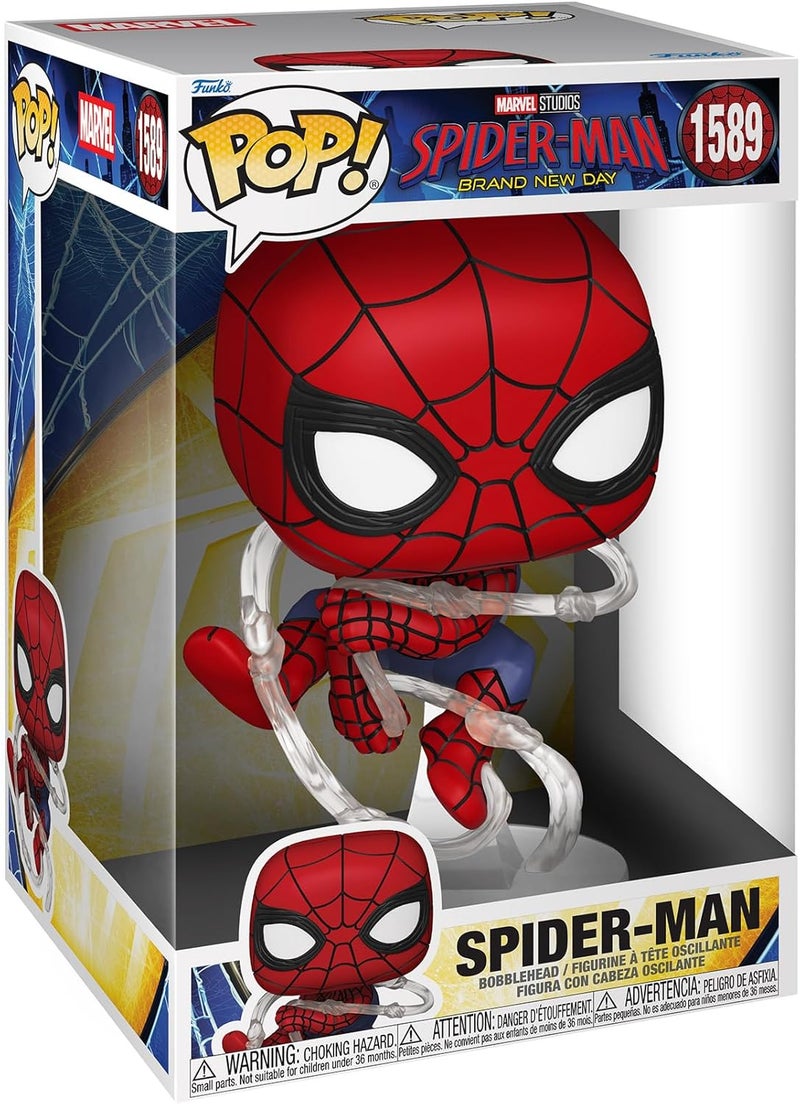 Funko POP Jumbo! Marvel Spider-Man: Brand New Day Collectible Vinyl Figure | 10 inches (25.4 cm) tall - Image 1
