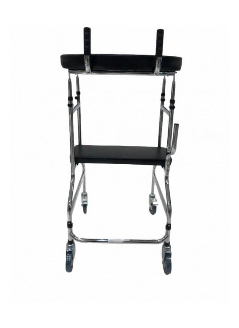 DAYANG - Foldable Elderly Walker With Seat on Wheels DY0972 Size 73CM - Image 1