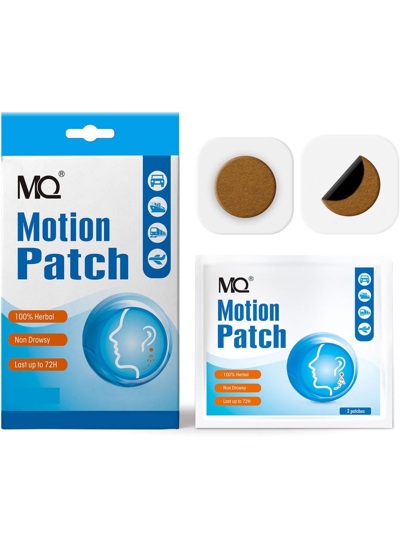 MQ - MQ Motion Sickness Patch,50 Count,Non Drowsy Sea Sickness Patches Behind Ear for Cruise Ship Travel, Waterproof Car Sick Patches Fast Acting & Long Last 72H - Image 1