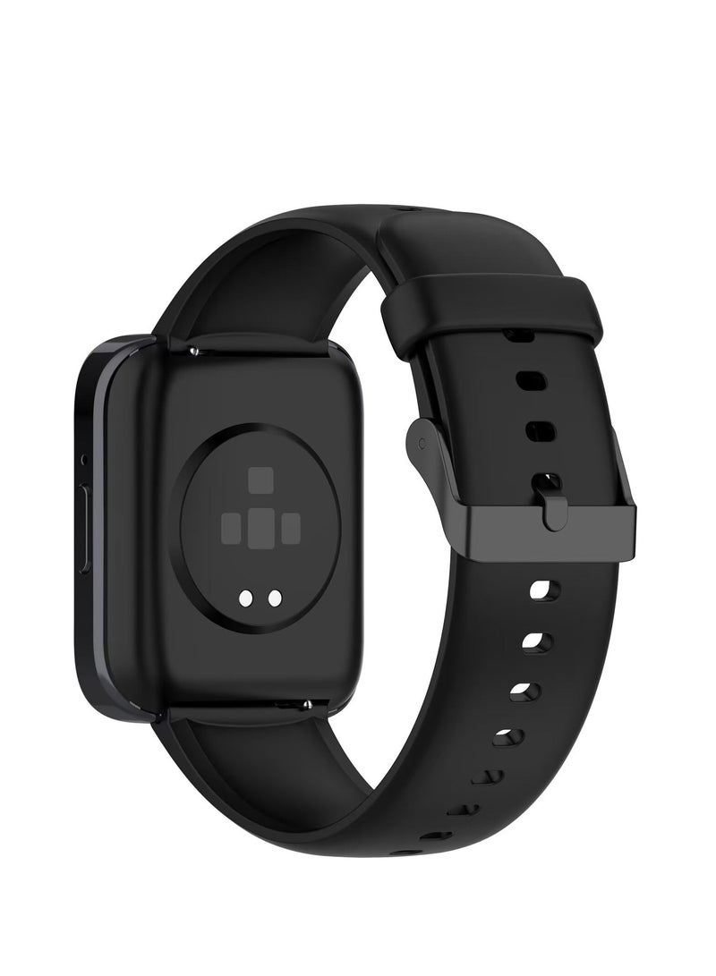 Watch Strap Compatible with SKG V9 Pro/SKG V9 TPU Silicone Soft and Comfortable Replacement Wristband Bands Bracelet (Black) - Image 2