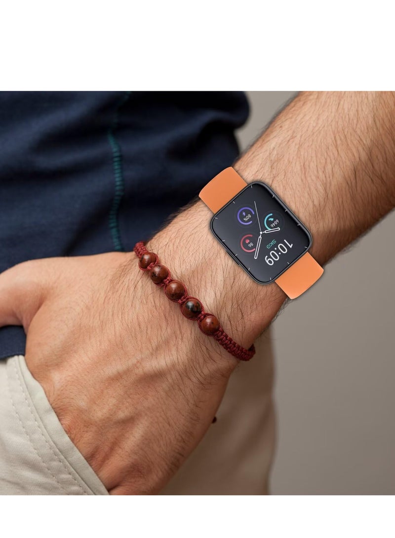 Watch Strap Compatible with SKG V9 Pro/SKG V9 TPU Silicone Soft and Comfortable Replacement Wristband Bands Bracelet (Black) - Image 3