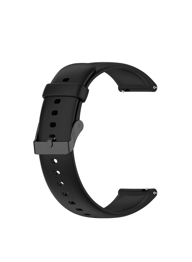 Watch Strap Compatible with SKG V9 Pro/SKG V9 TPU Silicone Soft and Comfortable Replacement Wristband Bands Bracelet (Black) - Image 5