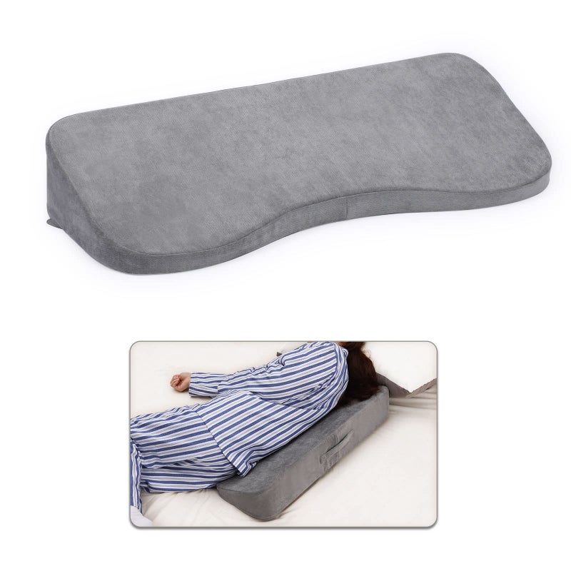 TANYOO Long Wedges for Bed Positioning Pillow for After Surgery Curved Shaped Medical Wedge Pillows for Seniors to Prevent Bed Sore and Improve Healing Process No-Slip Bottom Height 5 Inch - Image 1