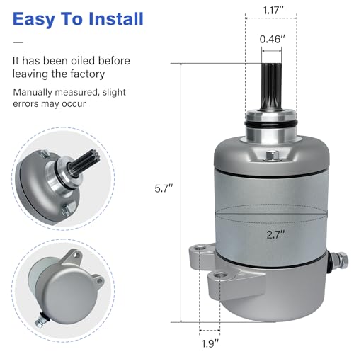C CLINK Starter Motor for Honda Rancher 350 Compatible with Rancher 350 TRX350TE TRX350FM TRX350TM TRX350FE TRX350 Rancher 4x4 ES 2000-2006 ATV UTV - Image 2
