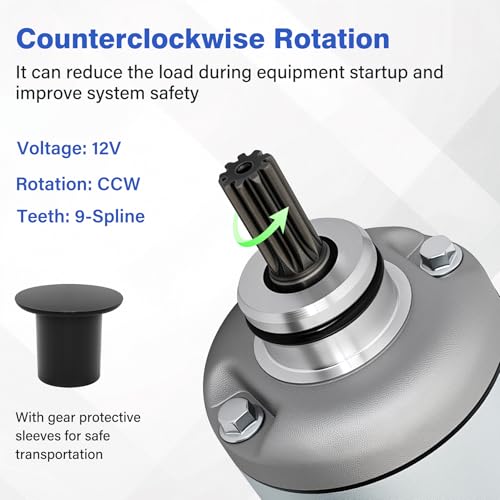 C CLINK Starter Motor for Honda Rancher 350 Compatible with Rancher 350 TRX350TE TRX350FM TRX350TM TRX350FE TRX350 Rancher 4x4 ES 2000-2006 ATV UTV - Image 3