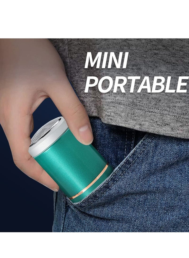 Excefore Electric shavers for Men Wet and Dry Rechargeable Mens Razor Waterproof Electric Razor Intelligent Digital Display 4D Rotary Razors USB Charging,Green - Image 2